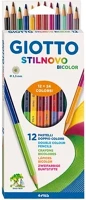 Giotto 07.03067 Színes ceruza  biocolor kétvégű 24 szín 12 darabos kép