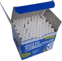 Giotto 15.00165 Táblakréta  robercolor fehér kerek 100 darabos kép