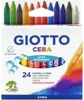 Giotto 15.16631 Zsírkréta  cera kerek hegyezett 24 színű kép