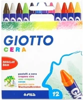Giotto 15.17226 Zsírkréta  cera kerek hegyezett 8mm 12 színű kép