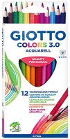 Giotto 2771 00 Színes ceruza  colors 3.0 aquarell  háromszögletű 12 darabos kép
