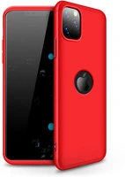 Gkk GK0537 Apple iphone 11 pro max hátlap -  360 full protection 3in1 - logo - piros kép