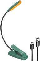 Glocusent GLCSNTBL102G Mini  csíptethető könyvvilágítás usb-c vezeték nélküli lámpa zöld kép