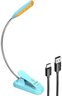Glocusent GLCSNTBL103B Mini  csíptethető könyvvilágítás usb-c vezeték nélküli lámpa kék kép