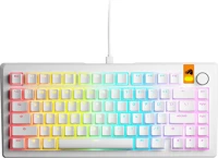 Glorious GMMK 3 HE 75 Gmmk 3 he 75% prebuilt rgb mechanical gaming keyboard white uk kép