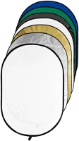 Godox 7-IN-1 7-in-1 gold, silver, black, white, translucent, blue, green reflector disc kép