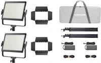 Godox LP400BI K2 BLACK Litemons bi color led light panel 2 light kit kép