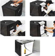 Godox LST60 Lst60 portable triple light led ministudio l60x60x60cm kép