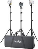 Godox ML100BI KIT3 Portable led light kit(withv mount holding handle) kép