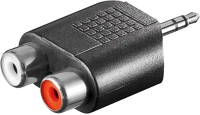 Goobay 11604 3,5 mm jack apa - 2 x rca anya adapter kép