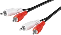 Goobay 50030 Audio kábel 5 m 2 x rca fekete kép