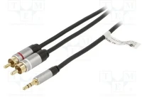 Goobay JACK-RCA Goobay+ jack-RCA audio adapter kábel, 1,5m kép