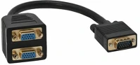 Goobay 93263 Vga adapter dsub15 m > 2x dsub 15 f (árnyékolt) kép