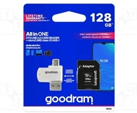 Goodram M1A4-1280R12 Memóriakártya sdxc 128gb cl10 uhs-i+adapter+otg(m1a4-1280r12) kép