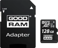 Goodram M1AA-1280R12 128gb sd micro (sdxc class 10 uhs-i) () memória kártya adapterrel kép