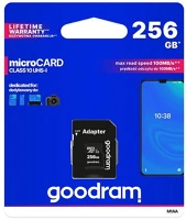 Goodram M1AA-2560R12 GOODRAM Memóriakártya SDXC 256GB CL10 UHS-I + adapter kép