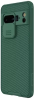 Google 57983118249 Nillkin camshield pro pixel 8 pro műanyag hátlap tok, sötétzöld kép