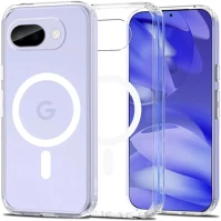 Google SP113968 pixel 10a hátlap tok, megerősített sarok, magsafe, átlátszó-fehér kép