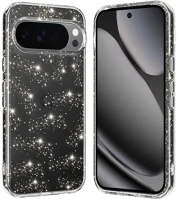 Google TF5907504567839-2 Telefontok pixel 10 pro - glitter - átlátszó csillámos hátlap tok kép
