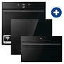 Gorenje 100076029 bsa6747dgwi beépíthető sütő + gorenje gi6442bsce indukciós főzőlap + kép