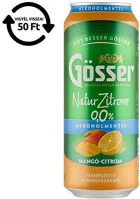 Gösser ML DRS Alkoholmentes sör natur-zitrone mangó-citrom 0% 500 ml drs kép