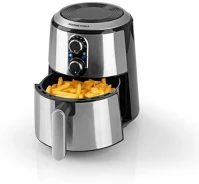 Gourmetmaxx 04910 04910 forrólevegős fritőz, 2,7l, 1500w, inox/fekete kép