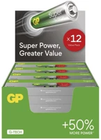 Gp B0114T Super alkáli elem aaa 12db/fólia, display box kép