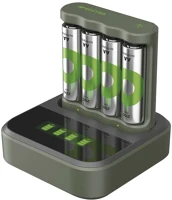 Gp B50444D Akkumulátor töltő b441 + speed dock + 4 x aa 2100 mah kép