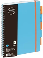 Grand 01.01025 Spirálfüzet kockás  a/4 100 lapos regiszteres kék kép