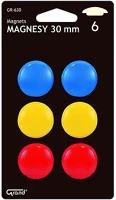 Grand 08.00078 Táblamágnes  30mm 6 darabos vegyes színű kép