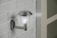 Grundig 326378 Solar fali lámpa, szürke kép