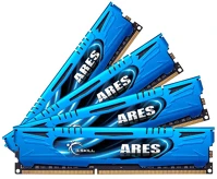G.skill F3-2400C11Q-32GAB 32gb ddr3 2400mhz kit(4x8gb) ares blue kép