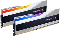 G.skill F5-6000J3238G32GX2-TZ5RS 64gb ddr5 6000mhz kit(2x32gb) trident z5 rgb silver kép