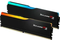 G.skill F5-6000J3648D16GX2-RM5RK Ripjaws m5 neo rgb 32gb 6000mt/s ddr5 memória cl36 kit of 2 fekete rgb kép