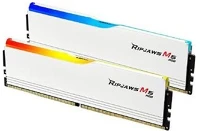 G.skill F5-6000J3648D16GX2-RM5RW Ripjaws m5 neo rgb 32gb 6000mt/s ddr5 memória cl36 kit of 2 fehér rgb kép