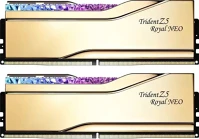 G.skill F5-8000J3848H16GX2-TR5NG 32gb ddr5 8000mhz kit(2x16gb) trident z5 royal neo gold kép