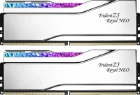 G.skill F5-8000J4048G24GX2-TR5NS 48gb ddr5 8000mhz kit(2x24gb) trident z5 royal neo rgb silver kép