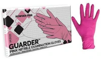 Guarder 9555002119058 pink gumikesztyű nitril púdermentes rózsaszín 