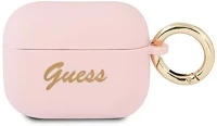 Guess 105046 Silicone vintage script apple airpods pro tok, rózsaszín kép