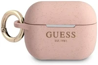 Guess 105048 Silicone glitter apple airpods pro tok, rózsaszín kép