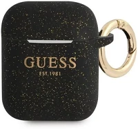 Guess 105085 Silicone glitter apple airpods 1/2 tok, fekete kép