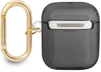 Guess GUA2HHTSK Printed stripe apple airpods tok, fekete kép