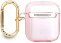 Guess GUA2HHTSP Printed stripe apple airpods tok, rózsaszín kép