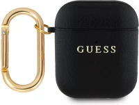 Guess GUA2PGUGMK Pu grained classic logo apple airpods 1/2 tok, fekete kép