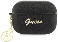 Guess GUAP2GLGSHK Glitter flake 4g charm apple airpods pro 2 tok , fekete kép