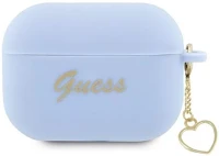 Guess GUAP2LSCHSB Silicone charm heart apple airpods pro 2 tok , kék kép