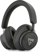 Guess GUBHC15PMRTRK Pu leather 4g triangle logo enc tws vezeték nélküli fejhallgató, fekete kép