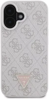 Guess GUHCPSE4P4TDPP pu 4g strass triangle metal logo apple iphone 17e / iphone 16e hátlap tok kép
