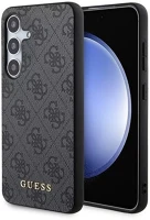 Guess GUHCS24SG4GFGR 4g metal gold logo samsung galaxy s24 hátlap tok, fekete kép