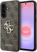 Guess GUHCSA374GMGBR Pu 4g metal logo samsung galaxy a37 tok, barna kép